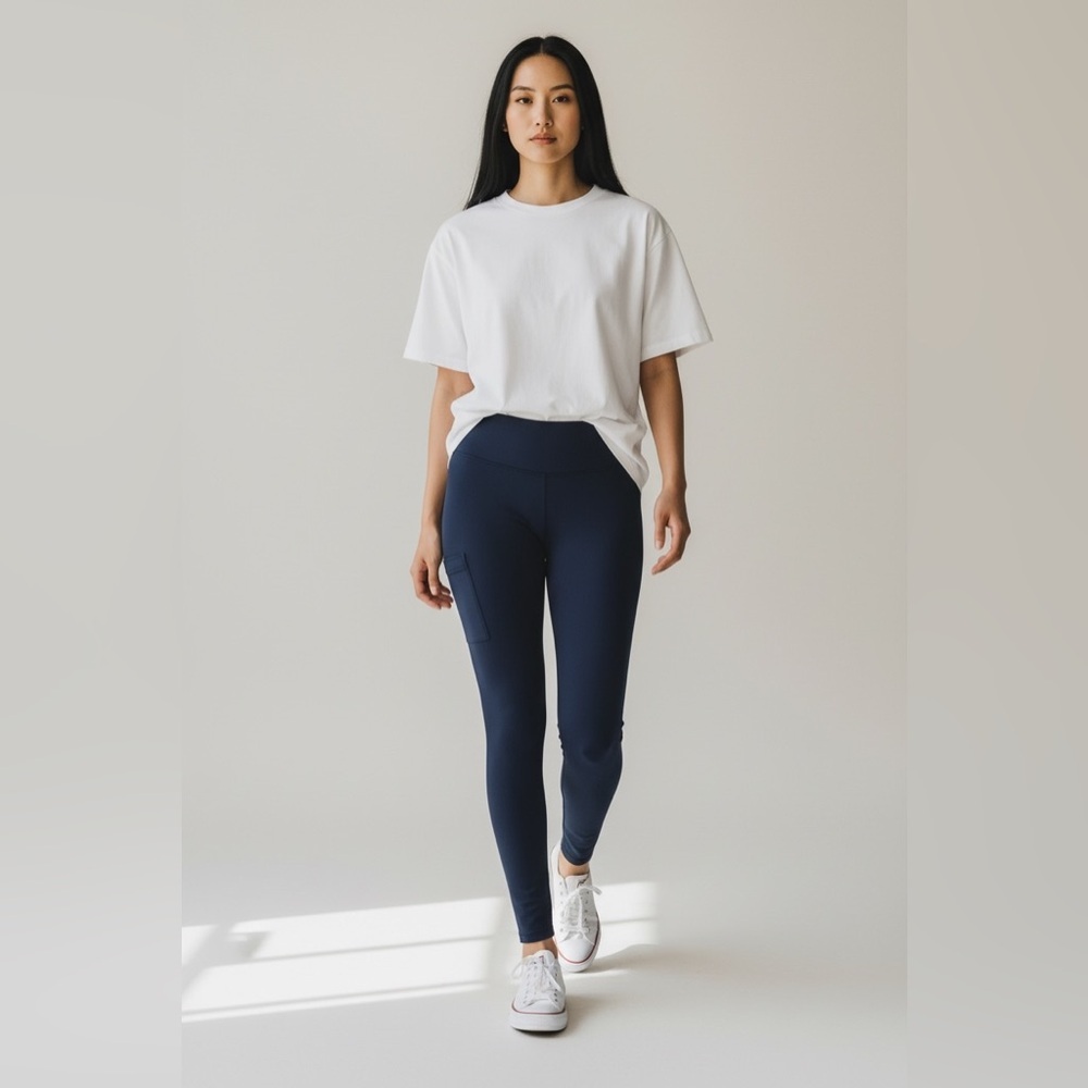 KUHL Women's Stretch Trouser Leggings in Navy Blue Size M Athleisure outdoorsy
